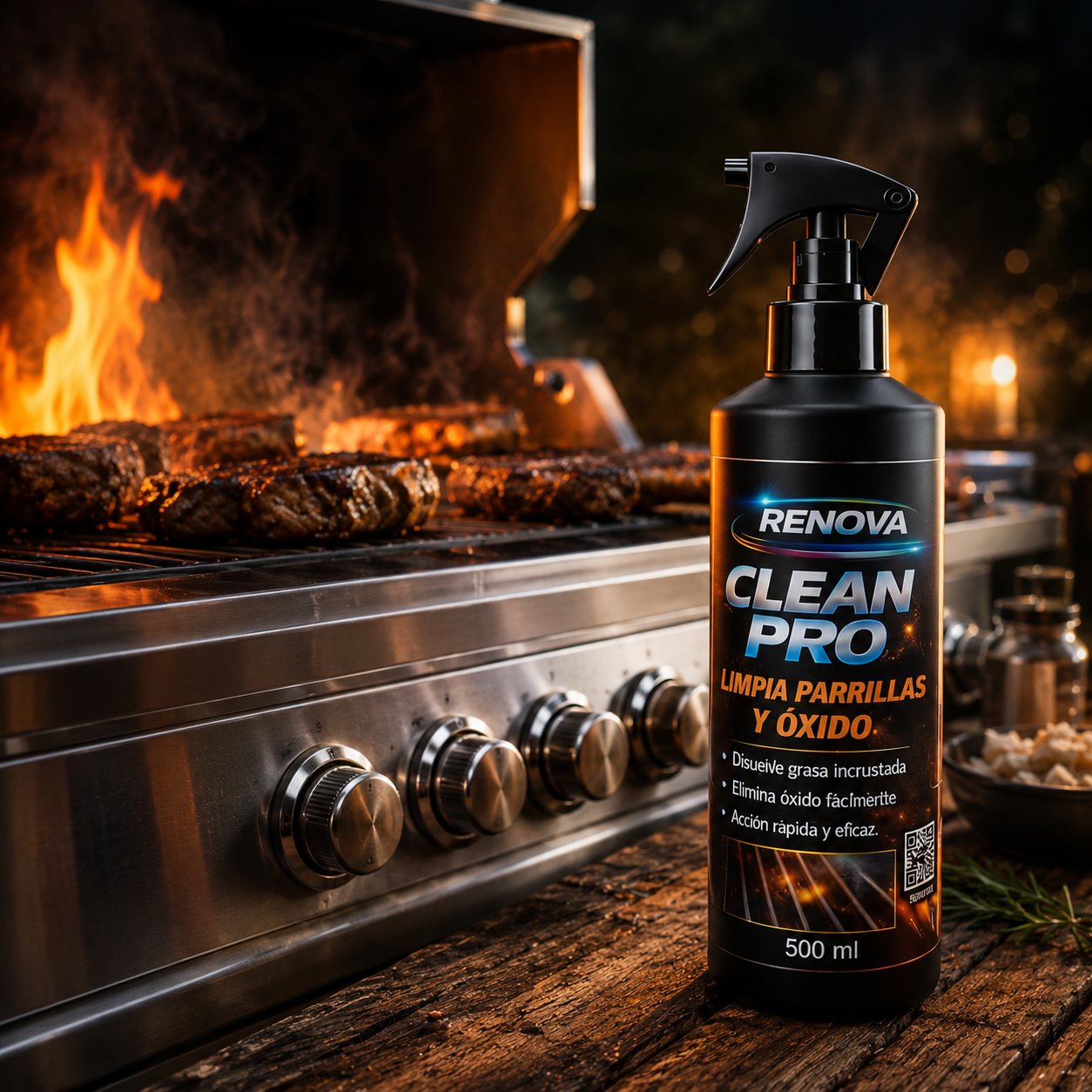 RENOVA CLEAN PRO® | Limpia Parrillas y Óxido 500ml