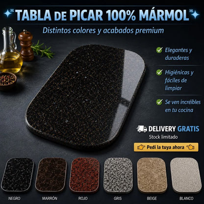 TABLA DE PICAR DE MARMOL NATURAL - Origen Natural